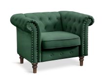 Chesley Velvet Occasional Chair - Green