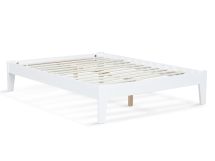 Meri Double Wooden Bed Frame - White