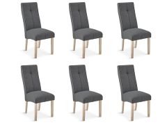 Gianna 6 Piece Upholstered Dining Chair - Dark Grey