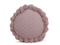 Crochet Designer Round Cushion Pink 50cm