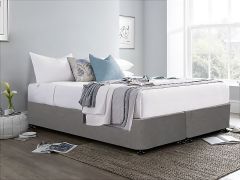Vinson Fabric Super King Split Bed Base - Grey