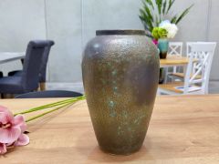 Elara Ceramic Vase Dark Grey - Small