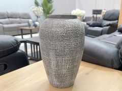 Elara Ceramic Vase Grey - Small