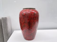 Elara Ceramic Vase Red - Small