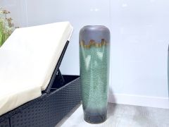 Elara Ceramic Vase Tall Green and Grey - Extra Large