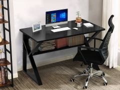 Yael 100cm Computer Desk - Black Walnut