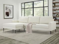 Toronto 3 Seater Sofa with Left Facing Chaise - Beige
