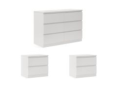 TONGASS Bedroom Storage Package with Low Boy 6 Drawers