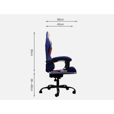 STORM Gaming Chair - BLUE + RED