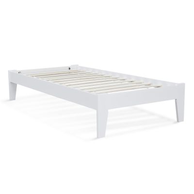 Meri Single Wooden Bed Frame - White