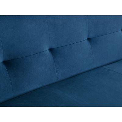 OSLO 3 Seater Velvet Sofa - BLUE