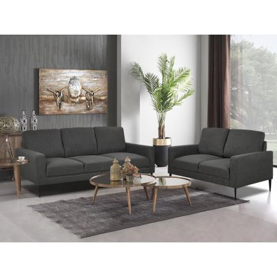 Toronto 2 Piece Sofa Set - Dark Grey