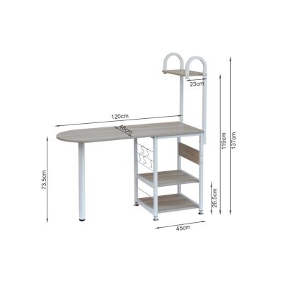 Kitchen Storage Stand with Side Table