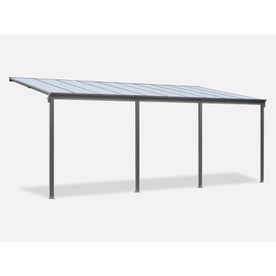 Toughout Patio Canopy Roof 6.18m x 3m - Charcoal Grey