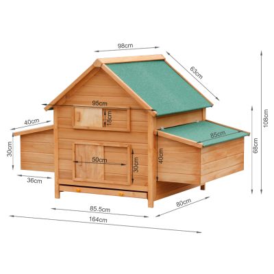 Bingo Chicken Coop with Nesting Box and Perch