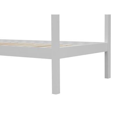 Mayon Single Wooden House Bed Frame - White
