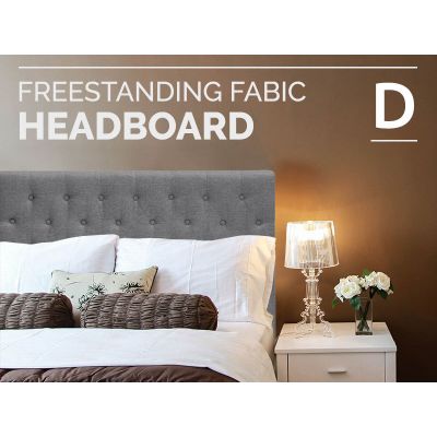 BARBARA Fabric Upholstered Headboard - DOUBLE