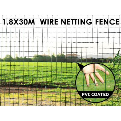 1.8x30m PVC Coated Wire Netting Fence