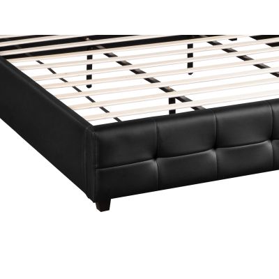 Augusta Super King PU Bed Frame - Black
