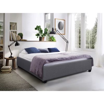 Bromo Double Bed Frame - Grey