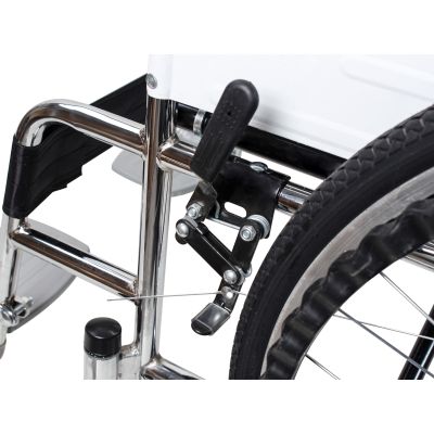 Self-Propelled Wheelchair with Toilet - Black