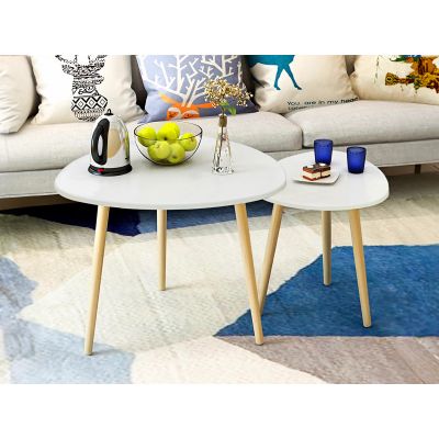 Lonnie 2pcs Coffee Table Side Table