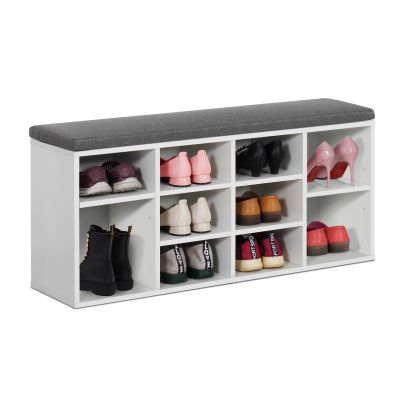 Hikaka Shoe Rack Wooden Shoe Storage Cabinet - White