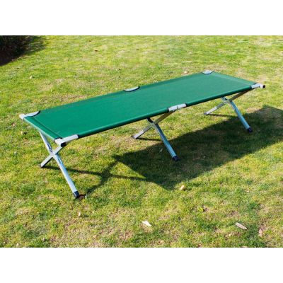 Outdoor Camp Bed Foldable Camping Bed Stretcher GREEN