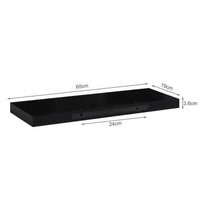 Alakol Floating Shelf 60cm - Black