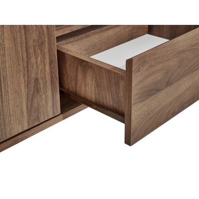 Frohna Sideboard Buffet Table with 3 Drawers - Walnut
