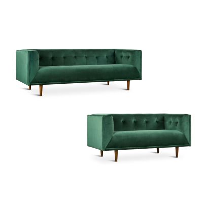 Manarola 2 Piece Sofa Set - Green