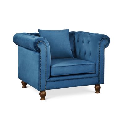 Vagas 3 Piece Sofa Set - Blue