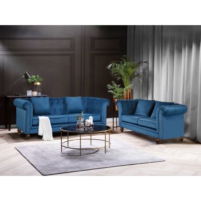 Vagas 2 Piece Sofa Set - Blue