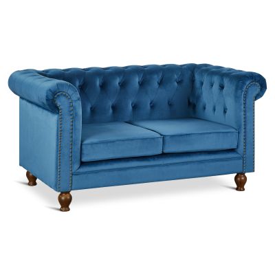 Vagas 2 Piece Sofa Set - Blue