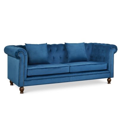 Vagas 3 Seater Sofa - Blue