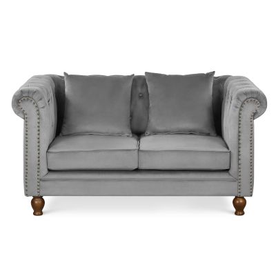 Vagas 2 Piece Sofa Set - Grey