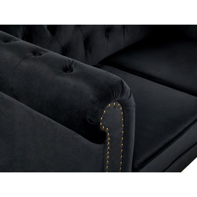 Vagas 2 Seater Sofa - Black