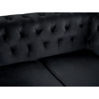 Vagas 2 Seater Sofa - Black