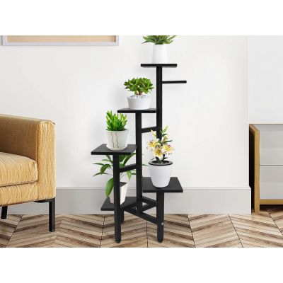 TOUCAN 5 Tier Plant Stand - BLACK