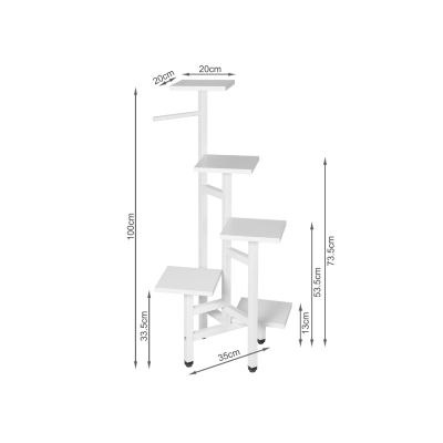TOUCAN 5 Tier Plant Stand - WHITE