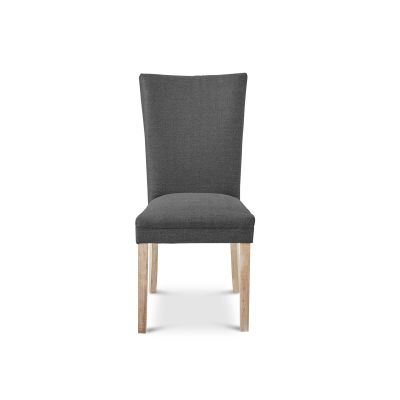 Grace Upholstered Dining Chair - Set of 2 - Dark Grey