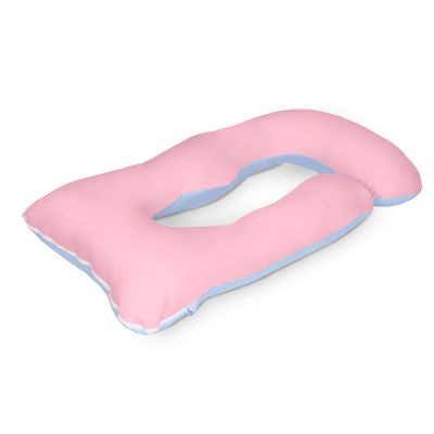 Pregnancy Maternity G-Shape Pillow - Blue + Pink