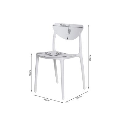 Gia Dining Chair - Set of 4 - White