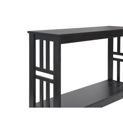 Wular Wooden Console Table - Black