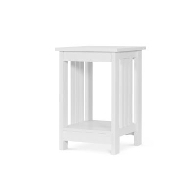 Wular Square Coffee Table Side Table - White