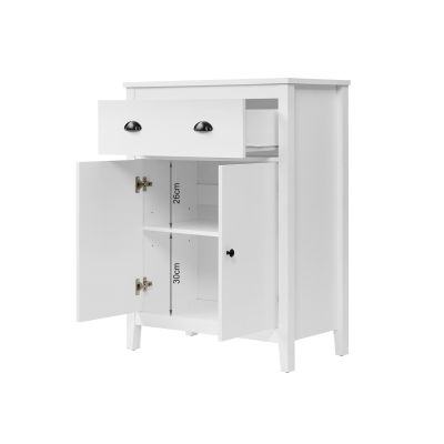 Congo Storage Cabinet with 2 Drawer - White