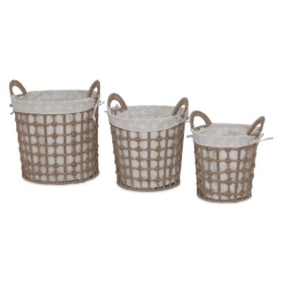 Woven Laundry Basket Storage Basket - Set of 3
