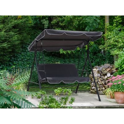 Outdoor Patio Garden 3 Seater Swing Seat Chair - Grey