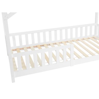 Minto Single Wooden House Bed Frame - White