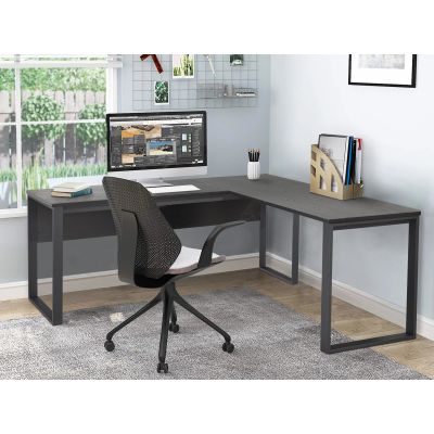 Nakia Computer Corner Desk - Black